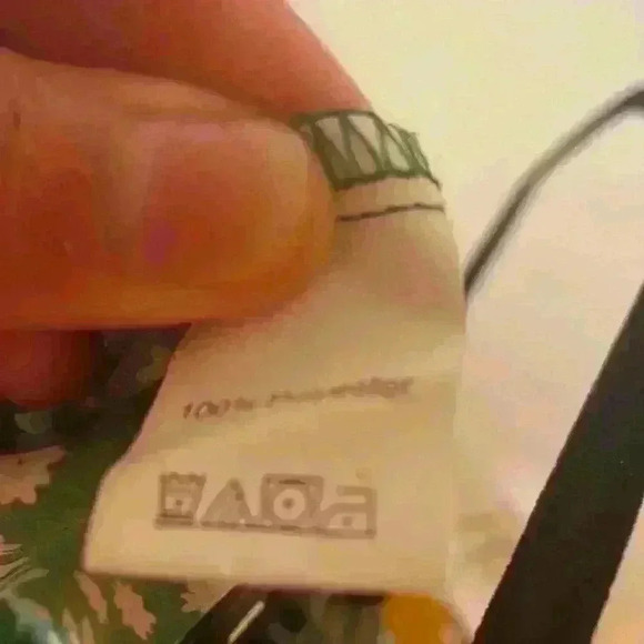 Shein Green with White Floral Pattern Skirt XS 100% Polyester - Picture 4 of 4